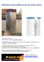 Paneles informativos de anuncio libre