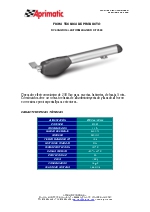 Ficha tcnica de Operador XT 2500