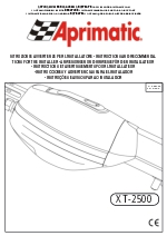 Instrucciones y advertencias para el instalador XT 2500