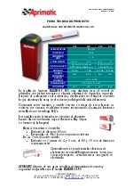 Ficha tcnica de Barrera de uso intensivo Harrier E LUX