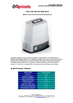 Ficha tcnica de Motor para puerta corredera Onda 600 E