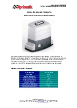 Ficha tcnica de Motor para puerta corredera Onda 805 E