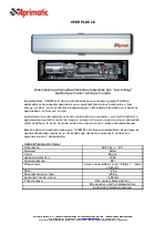 Over Plus LE Automatismo para puertas batientes peatonales tipo Low energy