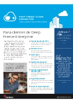 Deep Freeze Cloud Connector. Conecte su consola Deep Freeze Enterprise a una Consola Web y gestione todo su entorno protegido con Deep Freeze desde Internet, desde cualquier lugar y en cualquier momento!