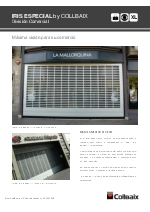 Persianas enrollables troqueladas con visin para comercios IRIS ESPECIAL