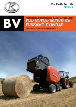 Rotoempacadoras de cmara variable Kubota BV4160/BV4180/BV5160/ BV5200/FLEXIWRAP
