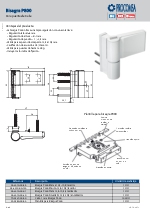 Bisagra P 80 para puerta de calle