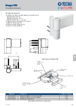 Bisagra P 80 para puertas balconeras