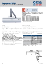 Muelle cierrapuertas OTS 536