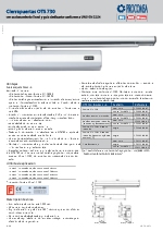 Muelle cierrapuertas OTS 730