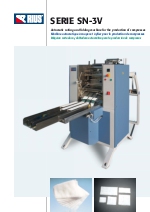 Mquina cortadora y dobladora automtica para la produccin de compresas. SERIE SN-3V