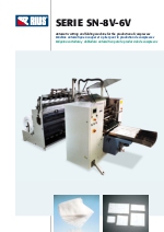 Mquina cortadora y dobladora automtica para la produccin de compresas. SN-8V-6V