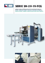 Mquina cortadora y dobladora automtica para la produccin de compresas. SN-2V-1V-FCG