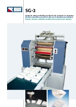 Mquina cortadora y dobladora automtica para la produccin de compresas. SG-2