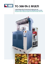 Mquina de crochet circular para la produccin de mallas tubulares para envases. TC-300-TA-2-MULTI