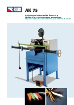 Mquina cabeteadora semi-automtica para puntas de cordones para calzado. AK-75