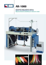 Mquina cabeteadora automtica para puntas de cordones para calzado, modelo AK-1000