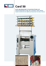 Mquina de crochet de alto rendimiento para la produccin de cordones de cadeneta (cuquillo) para aplicaciones de pasamanera. CORD-50