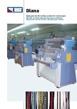 Mquina de crochet de alto rendimiento para la produccin de cintas y encajes elsticos y rgidos. DIANA
