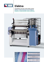 Mquina de crochet electrnica de alto rendimiento para la produccin de cintas y encajes elsticos y rgidos. ELEKTRA