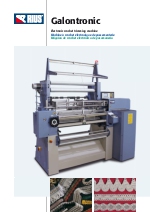 Mquina de crochet electrnica de pasamanera para la produccin de galones, adornos, flecos y tejidos especiales de gran fantasa. GALONTRONIC