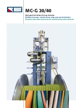Mquina trenzadora de punto de alta velocidad para la produccin de cuerdas redondas y tubulares de grandes dimetros. MC-G