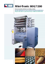 Mquina electrnica de gnero de punto por urdimbre de doble fontura. MINITRONIC 800-1200