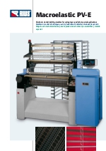 Mquina de crochet electrnica de alto rendimiento para la produccin de escalerillas para la aplicacin en persianas venecianas (cintas en escalerilla). MACROELASTIC PV-E