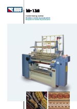 Mquina de crochet de pasamanera para la produccin de galones, adornos, flecos y tejidos especiales de gran fantasa. M-138