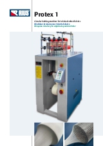 Mquina de crochet circular de alta velocidad para la produccin de tejidos tubulares de simple jersey. PROTEX-1