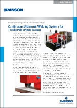 Ultrasonics technology in the non-woven and textile industry