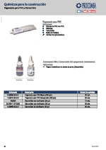 Pegamentos, adhesivos y cianocrilatos para la fabricacin e instalacin de ventanas