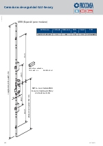 Cerradura manual multipunto para carpinteras de Madera
