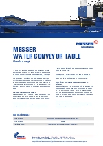 Water Conveyor Table