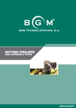 BGM MOTORES TUBULARES PARA PERSIANAS y TOLDOS