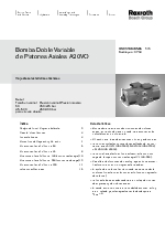 Bombas doble variable de pistones axiales A20 Rexroth