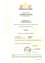 Departamento de cerramientos: acreditacin de ensayos para ventanas