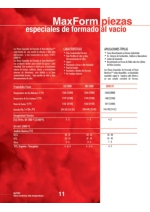 Piezas especiales de formado al vaco MaxForm