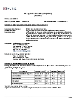 Hoja de seguridad MaxMoldable