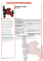 Vlvula selectora RV 360 Nordhydraulic