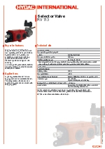 Vlvula selectora RV 713 Nordhydraulic