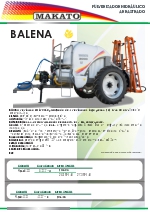 Pulverizador hidrulico arrastrado Balena Makato (2016)