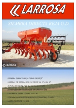 Sembradora mecnica de siembra directa de reja