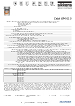 Ficha tcnica Cetol WM 610