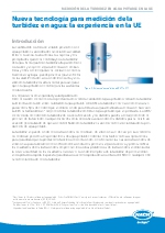 Nueva tecnologa para medicin de la turbidez en agua: la experiencia en la UE