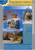 Equipos retrohidrulicos perforadores adaptados a excavadoras
