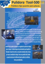 Pulidora Tool 500 tipo puente para placas de piedra