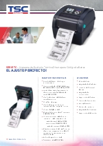 Impresora trmica de cdigos de barras Serie TC (ESP)