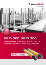 MLD 500/ MLD 300 - Rejas optoelectrnicas y transceptores de seguridad multihaz con muting integrado