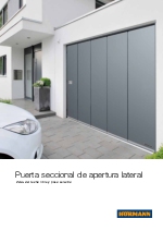 Puerta seccional de apertura lateral